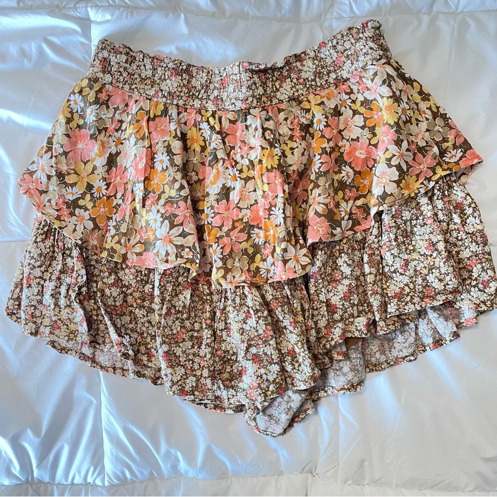 American Eagle Floral Print Skort - Medium